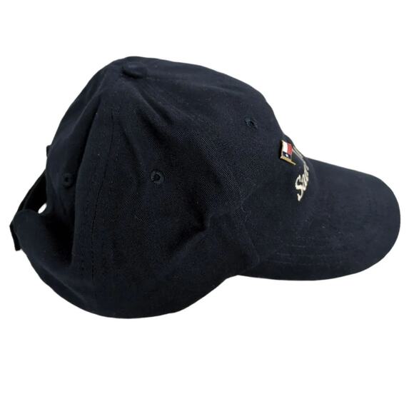 San Antonio Texas Navy Baseball Hat Ball Cap & Flag Pin Souvenir Adjustable - Picture 4 of 6
